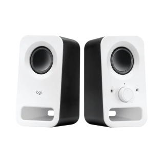 Logitech Z150 Clear Stereo Sound Speakers (6W) -White/Black