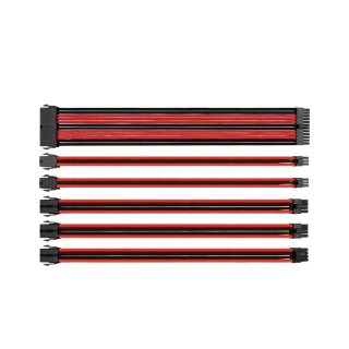 Thermaltake TtMod Sleeve Extension Power Supply Cable Kit - Red/Black