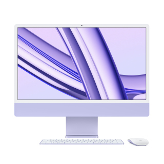 Apple iMac 24" M3 8-Core CPU 10-Core GPU 16GB RAM 512GB SSD (Eng/Arb KB) - Purple