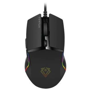Vertux Argon Lag-Free Optimum Performance Wired Gaming Mouse - Black