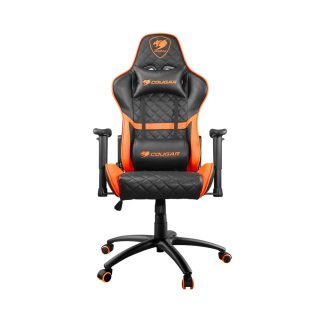 Cougar Armor One PVC leather Material Gaming Chair - Black/Orange