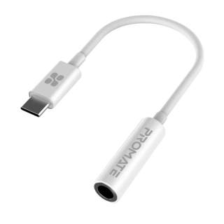 Promate AUXLink-C Dynamic Stereo USB-C to 3.5mm AUX Adapter