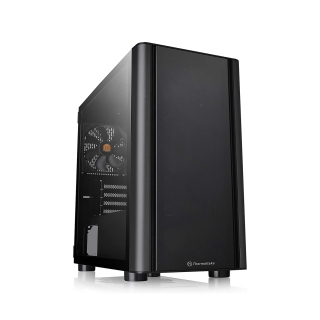 Thermaltake V150 TG ATX Mid Tower Tempered Glass Side Panel Micro Case With 1 ARGB Fans - Black