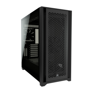 Corsair 5000D Airflow Mid Tower Steel Plastic Side Tempered Glass Panel Case with 2 Fan - Black