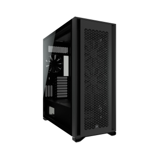 Corsair 7000D Airflow Full Tower Steel Plastic Side Tempered Glass  Panel Case with 4 Fan - Black