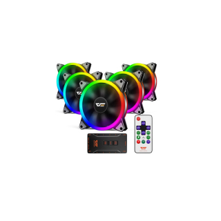 DarkFlash CF8 PRO 5-in-1 Pack Clear Frame Gorgeous Light A-RGB Fan with Controller