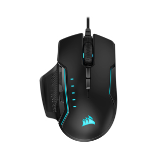 Corsair Glaive RGB Pro Comfort FPS/MOBA 18000 DPI Wired Gaming Mouse with Interchangeable Grips