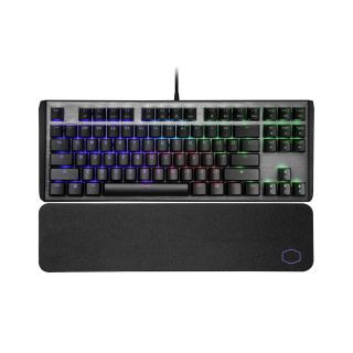 Cooler Master CK530V2 Tenkeyless RGB Mechanical Wired Gaming Keyboard With Wrist Rest Tactile Clicky Blue Switch