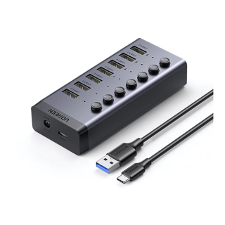 UGreen CM481 7-Port USB 3.0 Hub With USB-B to USB 3.0 Male Cable