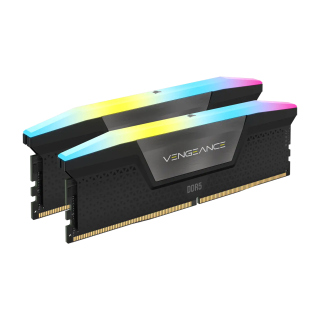 Corsair Vengeance RGB 64GB (2x32GB) DDR5 6000MHz C30 Memory Kit - Black