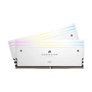 Corsair DOMINATOR TITANIUM RGB DDR5 - 32GB (2x16GB) 6000MT/s CL30 Memory Kit - White