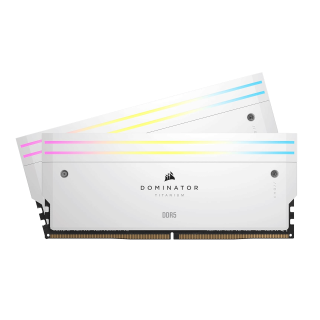 Corsair DOMINATOR TITANIUM RGB DDR5 - 32GB (2x16GB) 7000MT/s CL34 Memory Kit - White