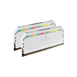 Corsair Dominator Platinum RGB 64GB (2x32GB) DDR5 5200MHz C40 Desktop Memory Kit - White