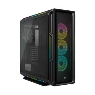 Corsair iCUE 5000T RGB Tempered Glass With 3 RGB &amp; 1 Rear Fans  Full-Tower ATX PC Case - Black 