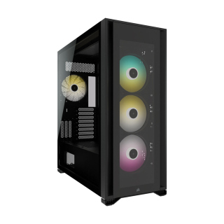 Corsair iCUE 7000X RGB Tempered Glass With 3 RGB & 1 Rear Fans  Full-Tower ATX PC Case -Black