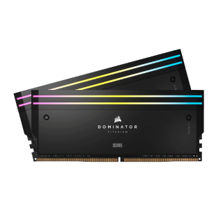 Corsair DOMINATOR TITANIUM RGB DDR5 - 32GB (2x16GB) 6600MT/s CL32 Memory Kit - Black
