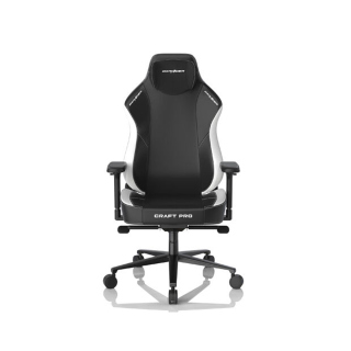 DXRacer Craft Pro Classic Unique Embroidery Ergonomic Support Gaming Chair - Black/White