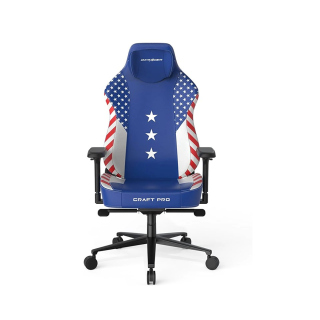 DXRacer Craft Pro Dream Team Unique Embroidery Ergonomic Support Gaming Chair - Blue/White