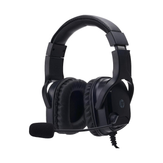 HP DHE-8004 Stereo Surround Sound Wired Gaming Headset With Flexible Microphone - Black