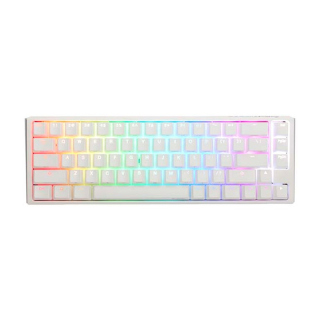 Ducky One 3 SF Hot-Swap Wired RGB Mechanical Gaming Keyboard (Silent Red Switch) - Aura White