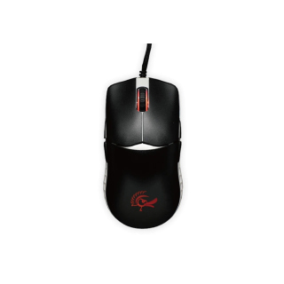 Ducky Feather Kailh RGB Wired Gaming Mouse - Black/White