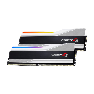 G.Skill Trident Z5 RGB 32GB (2x16GB) DDR5 6000MHz CL40 Desktop Memory Kit - Metallic Silver