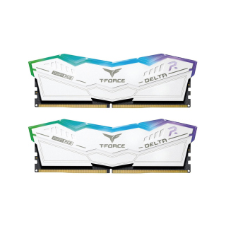 TeamGroup T-Force DELTA RGB 32GB (2x16GB) DDR5 5200MHz CL40 Memory Kit - White