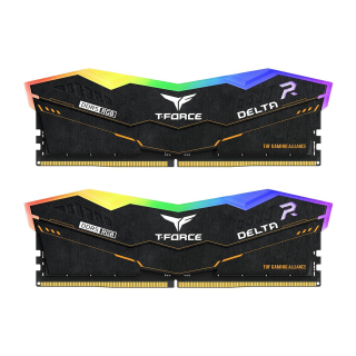 TeamGroup T-Force DELTA RGB 32GB (2x16GB) DDR5 Memory Kit, 6400MHz CL40 - Black
