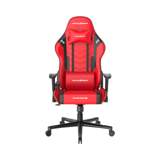 DXRacer Prince Series P132 Gaming Chair, 1D Armrests With Soft Surface - Red/Black