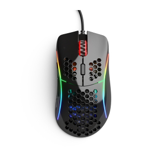 Glorious Model D 12,000 DPI Wired Gaming Mouse (69g) - Glossy Black
