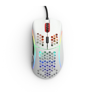 Glorious Model D Minus 12,000 DPI Wired Gaming Mouse (61g) - Matte White