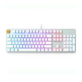 Glorious Modular Mechanical Keyboard White Ice - Full Size (Pre-Built) Gateron Brown Switch