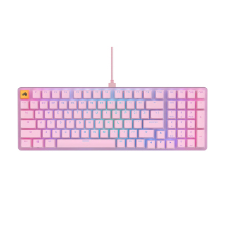 Glorious GMMK2 Full Size 96% Pre-Built Edition Modular Wired Mechanical Keyboard - Pink