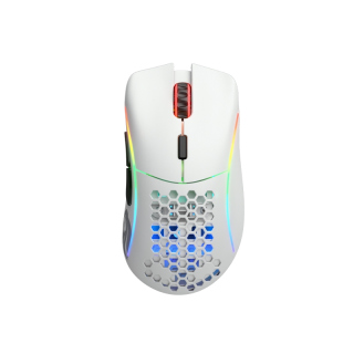 Glorious Model D 19,000 DPI Wireless/Wired Gaming Mouse (69g) - Matte White