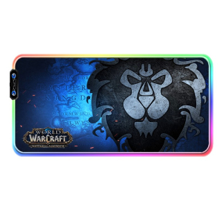 GAMEON LED Luminous Gaming Mousepad With RGB Lighting (900x400x3mm) - World Of Warcraft Battle For Azeroth Alliance Edition
