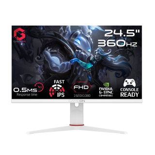 GAMEON GOA24FHD360IPS Artic Pro Series 24" FHD, 360Hz, 0.5ms, HDMI 2.1, Fast IPS Gaming Monitor (Support PS5) - White
