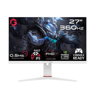GAMEON GOA27FHD360IPS Artic Pro Series 27" FHD, 360Hz, 0.5ms, HDMI 2.1, Fast IPS Gaming Monitor (Support PS5) - White