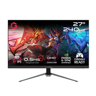 Gameon GOES27QHD 27" 2K QHD IPS 240Hz 1ms GtG Gaming Monitor With AMD FreeSync & Nvidia G-Sync (Compatible ) HDMI 2.1