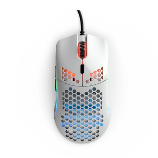 Glorious Model O Minus 12,000 DPI Wired Gaming Mouse (59g) - Glossy White