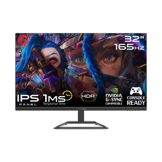 Gameon GOP32QHD 32&quot; 2K QHD IPS 165Hz 1ms Gaming Monitor With AMD FreeSync &amp; Nvidia G-Sync -HDMI 2.1 (Console Compatible)