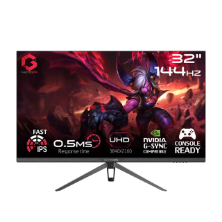Gameon GOP32UHD 32" UHD IPS 144Hz 0.5ms  Gaming Monitor With AMD FreeSync & Nvidia G-Sync - HDMI 2.1 (Console Compatible)