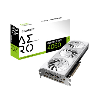 Gigabyte GeForce RTX 4060 AREO 8GB OC White GDDR6 Graphics Card