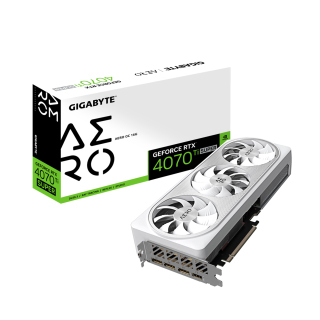 Gigabyte Aero GeForce RTX 4070Ti Super OC Edition 16GB GDDR6X DLSS 3 Graphics Card - White
