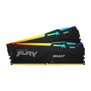 Kingston Fury Beast RGB 16GB (2x8GB) DDR5 5200MT/s CL40 Memory Kit