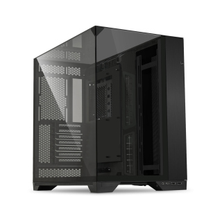 LIAN LI O11 Vision Front And Side Tempered Glass Panel ATX Mid Tower Case - Black (No Fans Included)