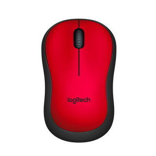 Logitech Silent M220 Wireless Mouse - Black/Red