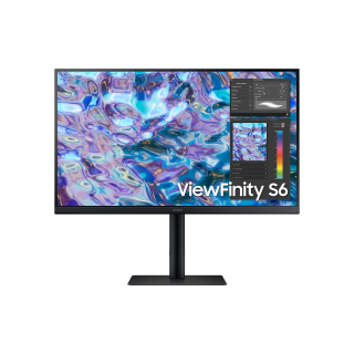 Samsung ViewFinity S6 27" 2K QHD IPS 75Hz 5MS Rotatable Monitor - S27B610EQM