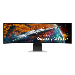 SAMSUNG 49&quot; Odyssey OLED G9 G95SC Series Curved Smart Gaming Monitor, 240Hz, 0.03ms, Dual QHD, Neo Quantum Processor Pro, DisplayHDR 400, AMD FreeSync Premium Pro, Gaming Hub, LS49CG954SMXUE, 2023