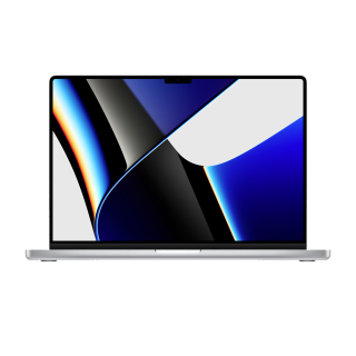MacBook Pro 16-inch M1 Max chip with 10‑core CPU, 32‑core GPU, 32GB RAM, 1TB SSD (English/Arabic Keyboard) - Silver