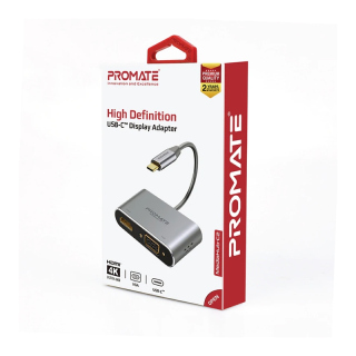 Promate Media Hub High Definition USB-C Display Adapter HDMI 4K Up to 30Hz